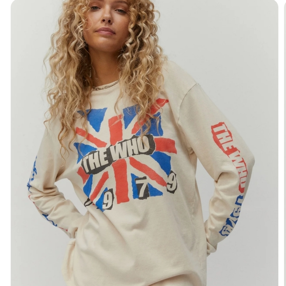 Daydreamer The Who 1979 Oversized Long Sleeve Tee